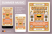 Summer Music Festival Flyer Set, a Flyer Template by Annora Studio (Thumbnail 1 of 6)