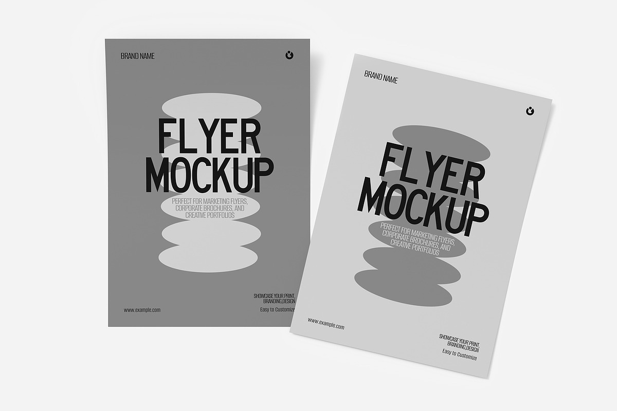 Minimal Realistic A4 Flyer Mockup