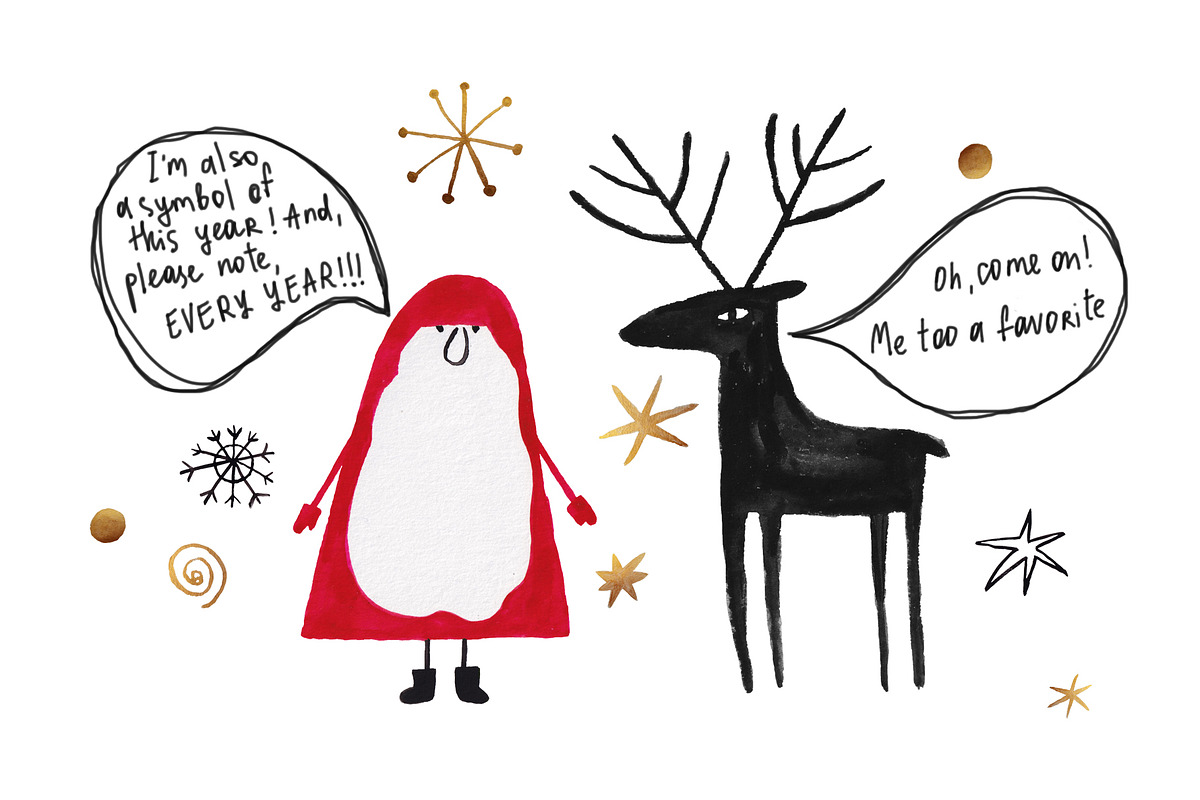 A very strange & funny Christmas kit, an Object Graphic by Annakniaz (Photo 3 of 10)