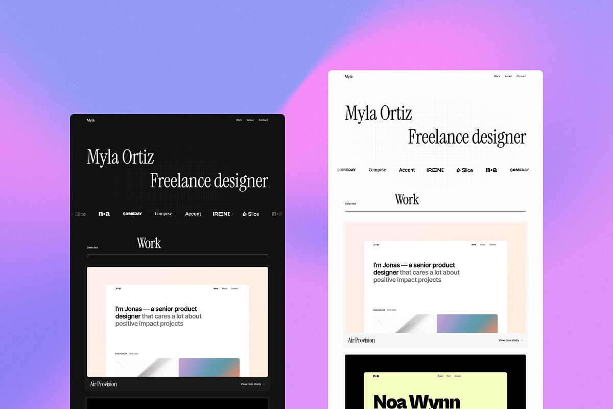 Offset Portfolio Template · Framer, a Templates & Theme by Bryn Taylor (Photo 2 of 6)