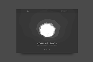 Vector Coming Soon Web Template