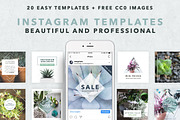 20 INSTAGRAM SOCIAL MEDIA TEMPLATE, a Social Media Template by DESIGN HQ (Thumbnail 1 of 3)