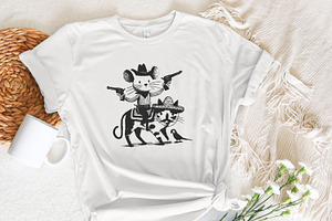 Mouse Cowboy, Cat Png, Mouse Png