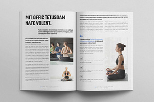 Yoga Digital Magazine Layout Design