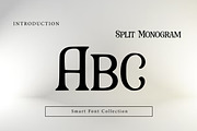 Split Monogram, a Serif Font by Wow Magic (Thumbnail 2 of 3)