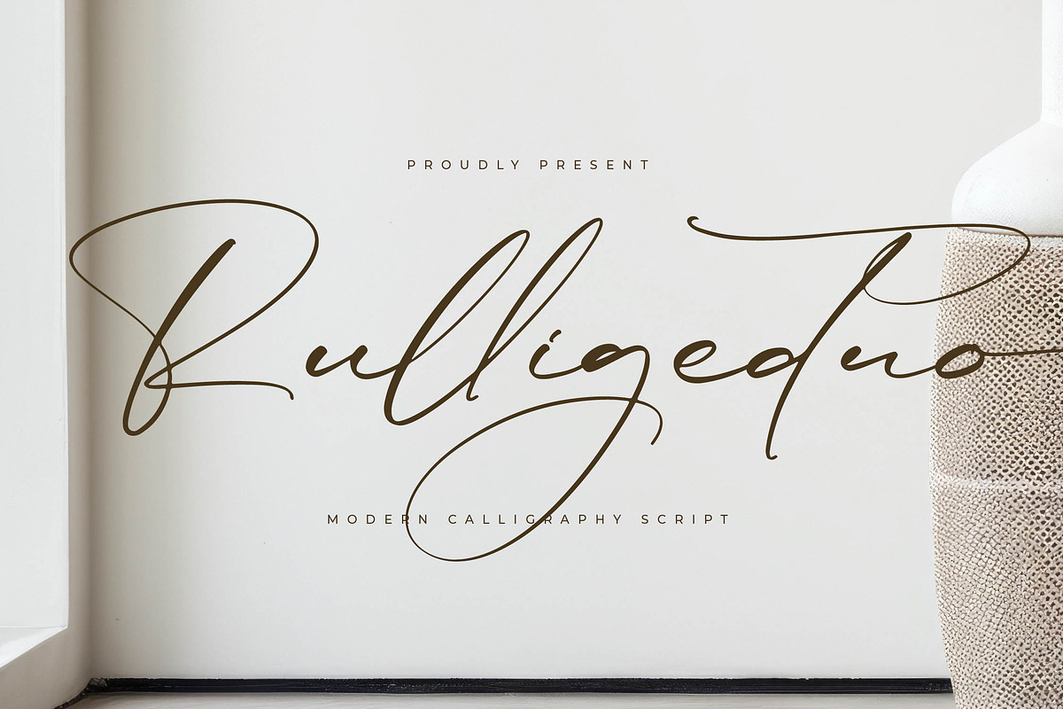 Rulligedro Modern Calligraphy Script, a Script Font by Letterena Studios Script (Photo 1 of 15)