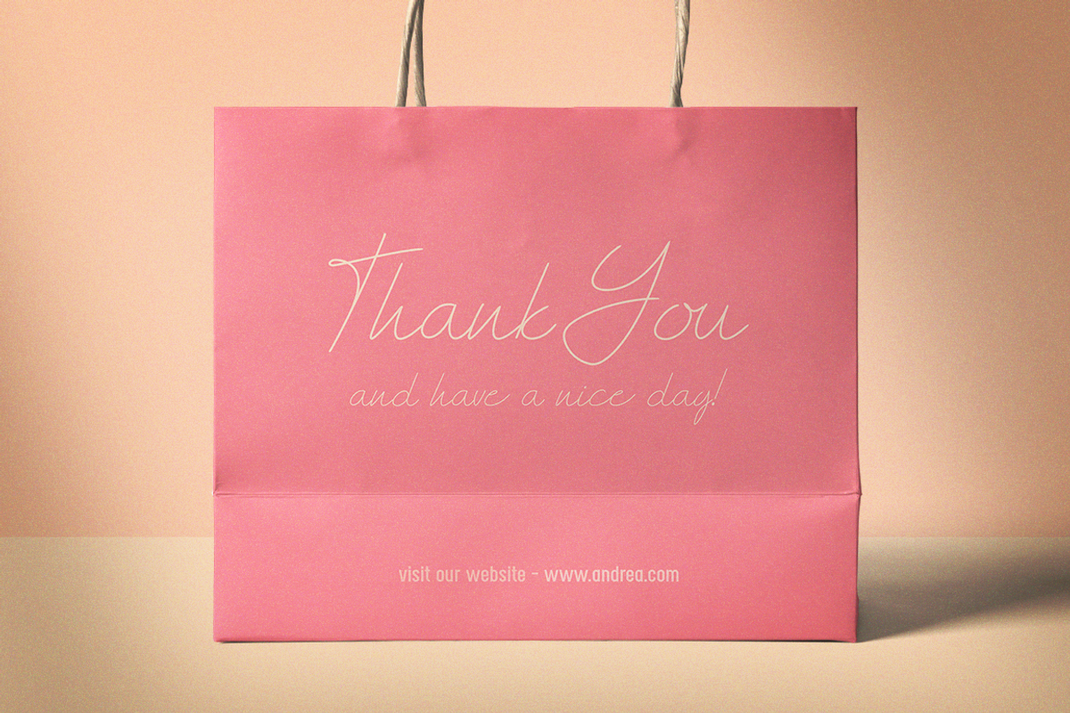 Andrea Script Thin Font preview 5