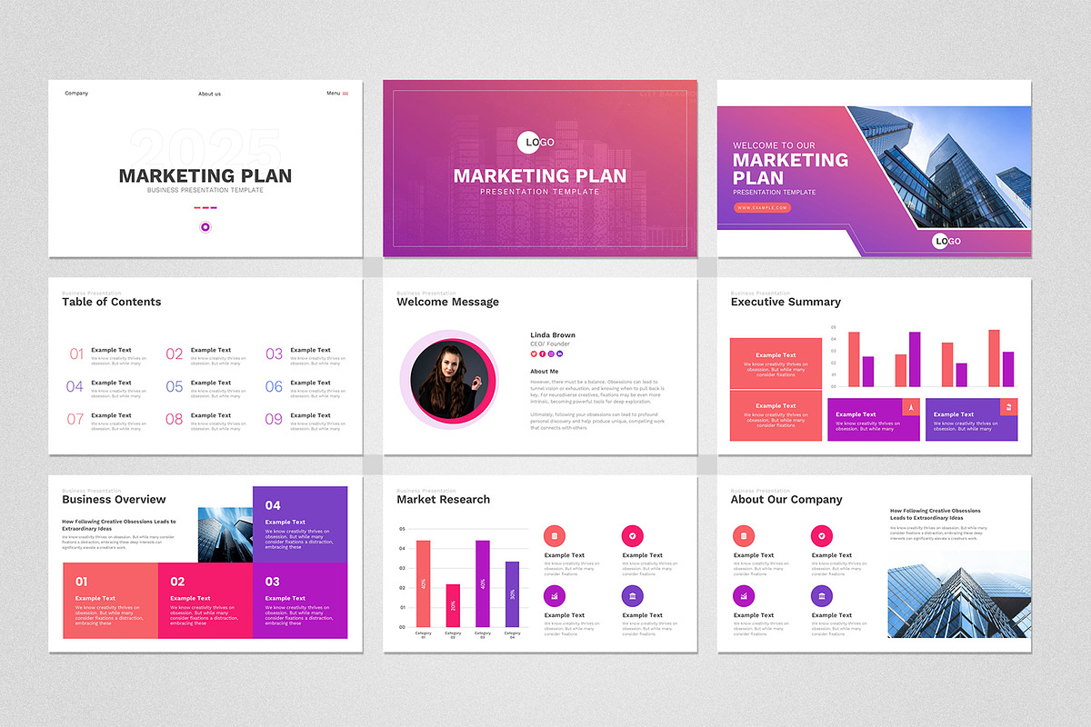 Marketing Plan PowerPoint Template, a Presentation Template by Design Vault (Photo 2 of 15)