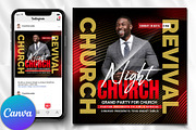Church Flyer | Canva Flyers, a Social Media Template by Design Up (Thumbnail 1 of 2)