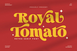 Royal Tomato – Display Retro Serif F