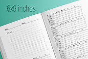 Blood Pressure Log Book KDP Interior, a Templates & Theme by MatiArtShop (Thumbnail 2 of 2)