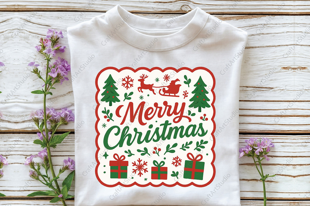 Merry Christmas Coquette PNG, an Illustration by CraftArtStudio (Photo 2 of 4)