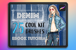 Denim Cool Kit Procreate 29 Brushes