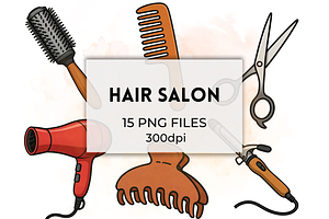 Hair Salon PNG Hairstylist Clipart