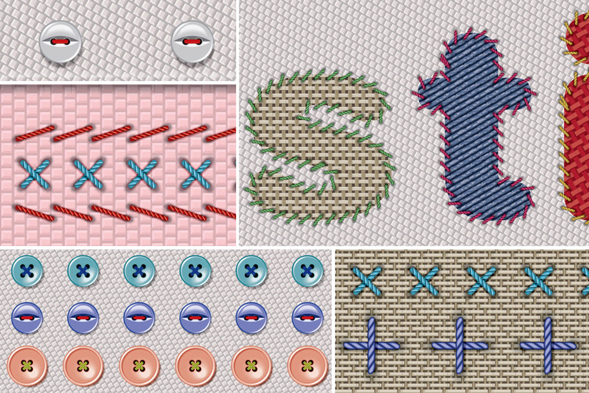 Stitches & Buttons Brush, a Brush Add-On by Industrial Artworks (Photo 3 of 5)
