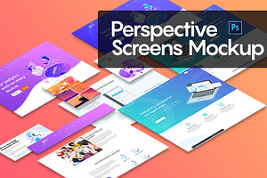 Perspective Screens Mockup