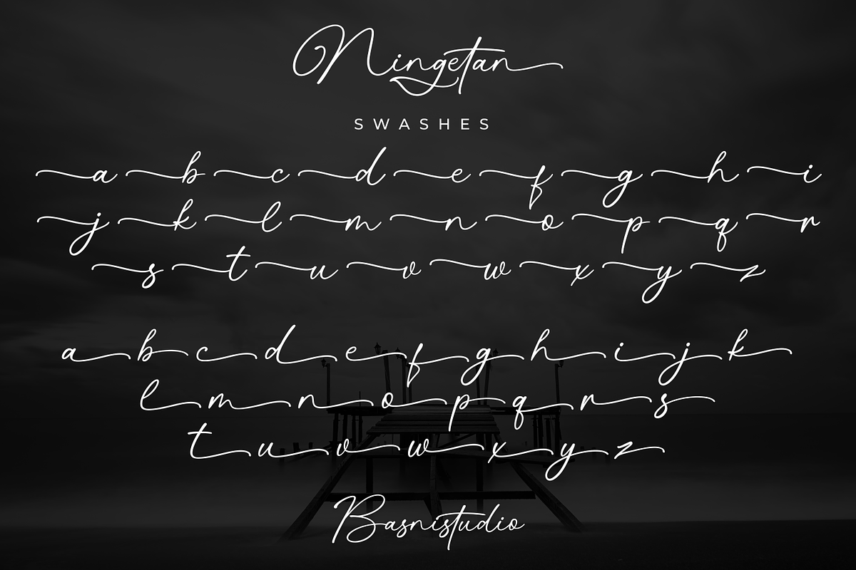 Ningetan Handwritten Font, a Handwritten Font by Basnistudio (Photo 11 of 14)