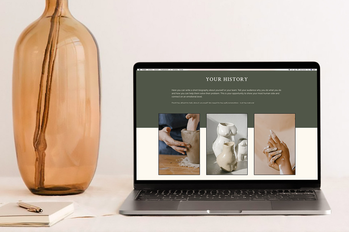 About Page Elementor Template for WP, a Websites & App Template by Eva Cogollos Studio (Photo 5 of 5)