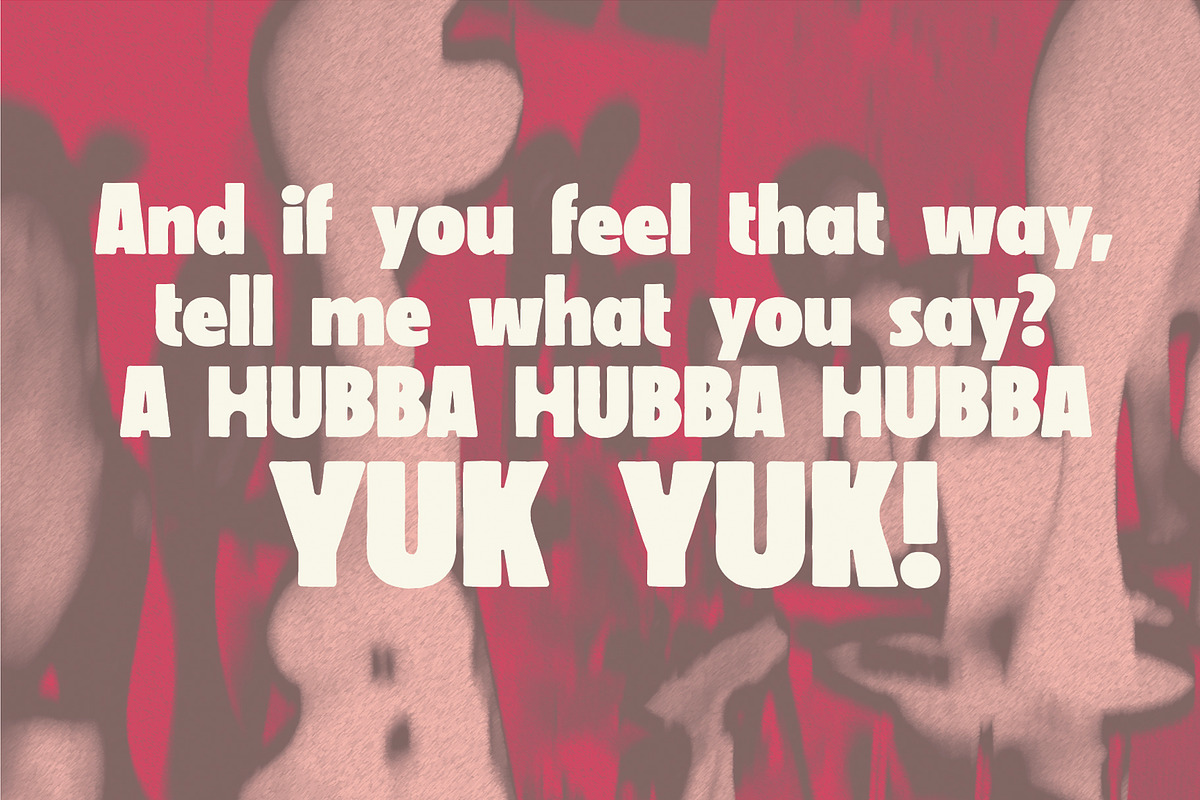 Bubbbo - Fun and chunky font, a Sans Serif Font by Drawwwn (Photo 7 of 9)