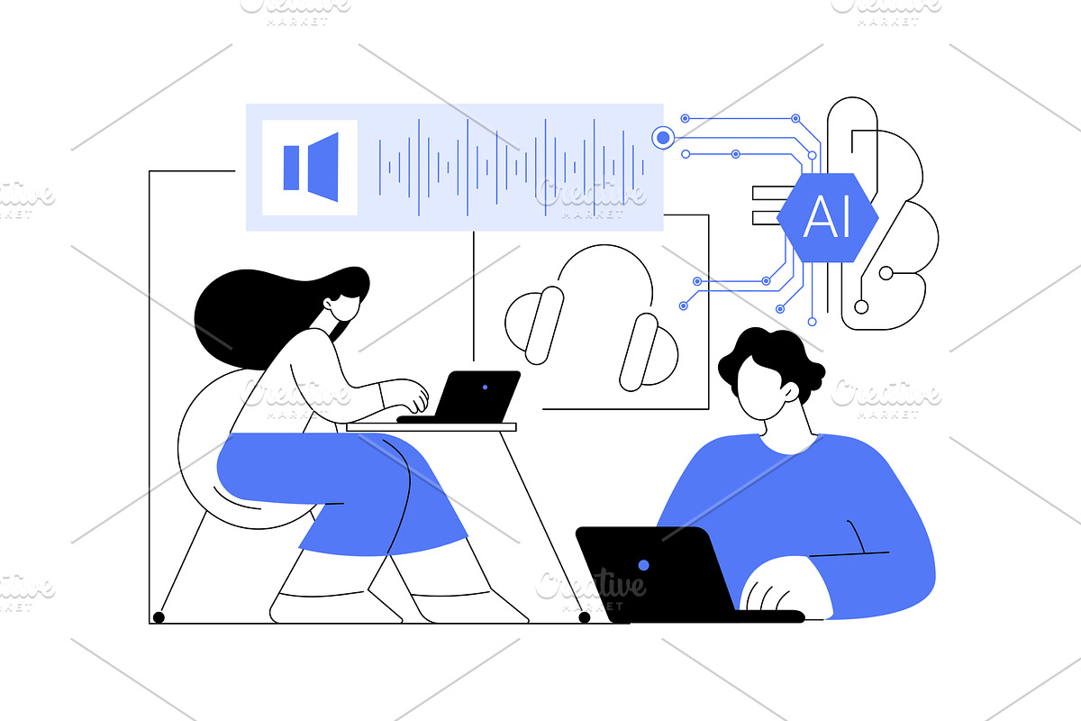 AI Noise-Canceling Environments, a Technology Illustration by Visual Generation