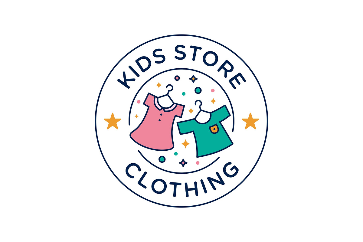 Children Clothing Store Logo, a Branding & Logo Template by ika trisiana