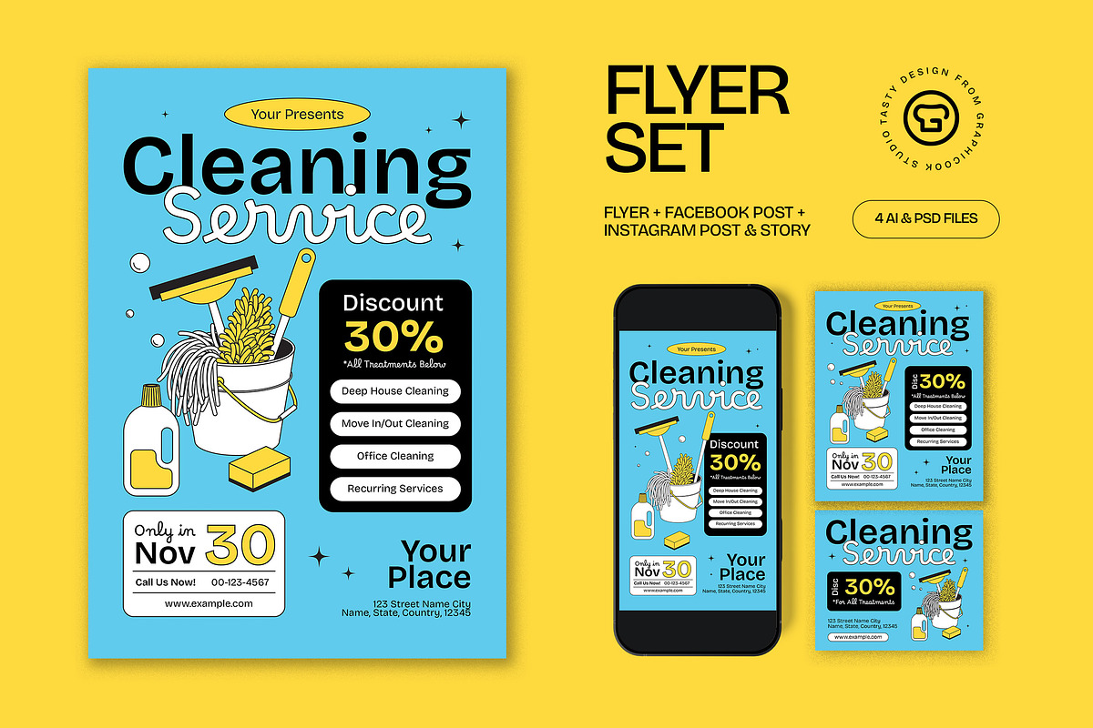 Cleaning Service Promo Flyer