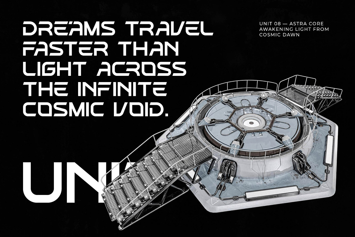 Chrome Quantum Futuristic Font, a Sans Serif Font by timelesstype.co (Photo 11 of 20)