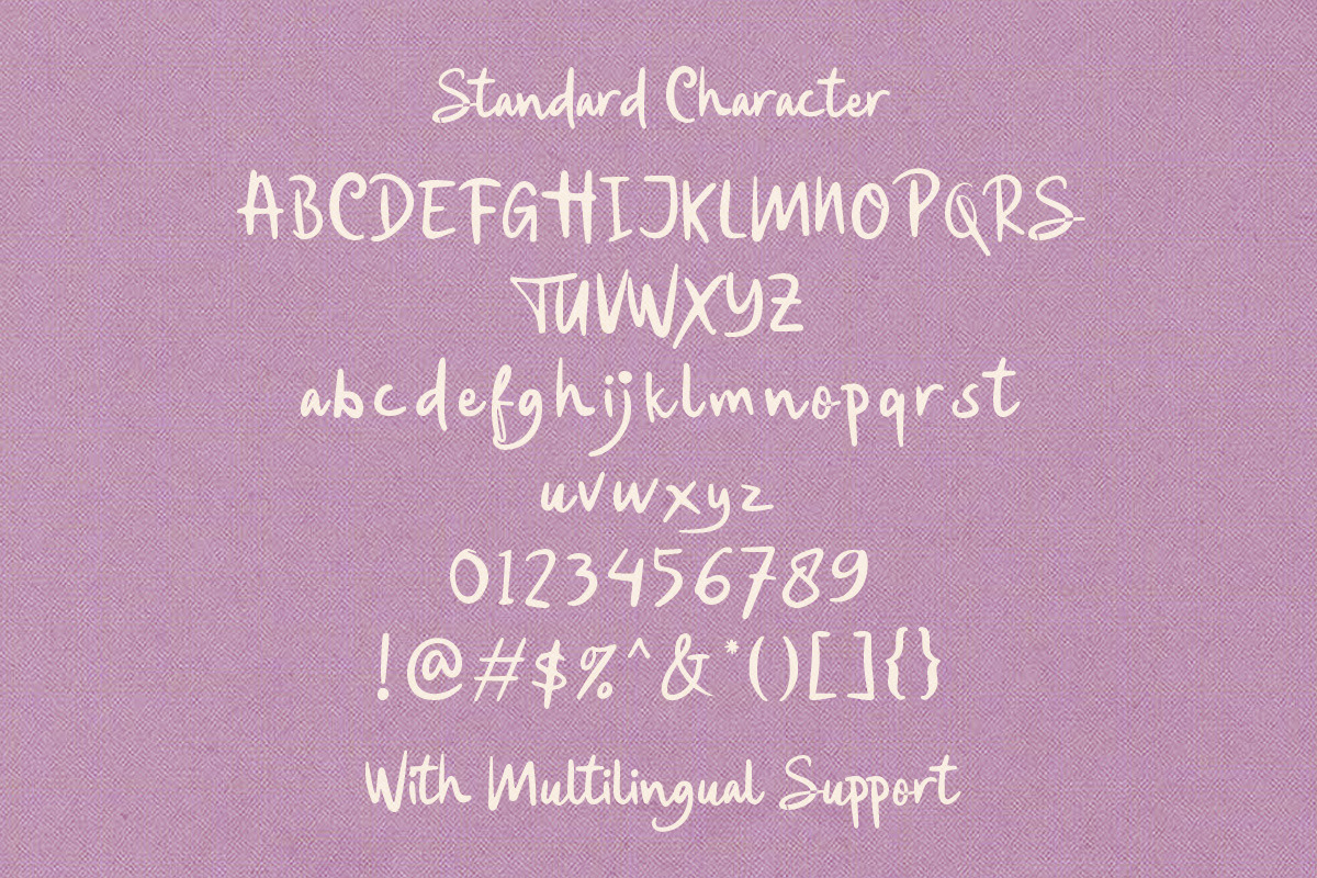 Snack Break Fun Script, a Script Font by Littlehand (Photo 9 of 9)