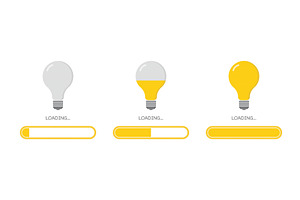 Loading creative idea concept, an Education Illustration by Vector Creator