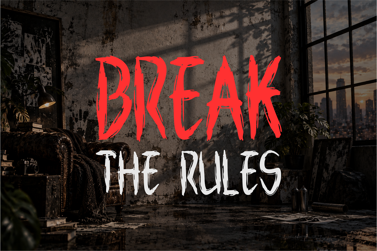 DRAZEL — Distressed Brush Font, a Handwritten Font by idealistudio (Photo 2 of 5)