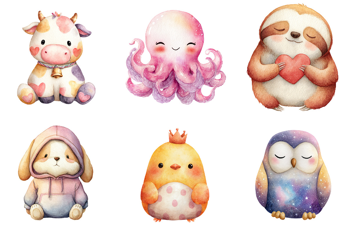 Squishmallow Animals Sublimation, an Illustration by Design Market (Photo 3 of 3)