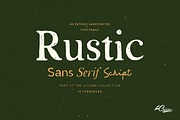 Rustic - 13 Handcrafted Fonts, a Handwritten Font by Tom Chalky (Thumbnail 1 of 10)