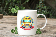 Back To School Bus Watercolor Png, an Illustration by RobertsArt (Thumbnail 3 of 7)