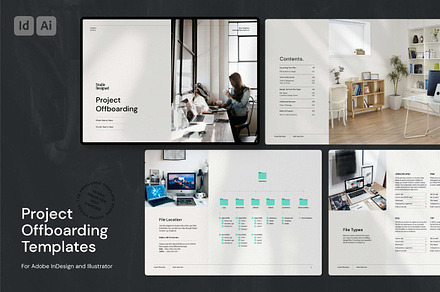 Project Offboarding Template, a Branding & Logo Template by Hannah Bacon Design