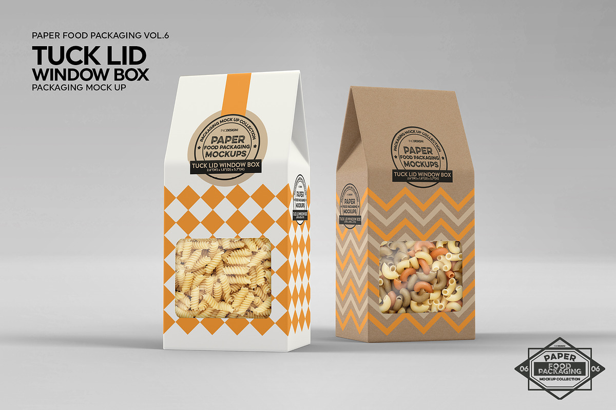 Tuck Lid Window Box Mockup, a Packaging Mockup by INCDesign (Photo 5 of 8)