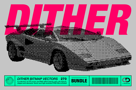 270 Dither Bitmap Vector & PNGs, an Object Graphic by Graphicdome