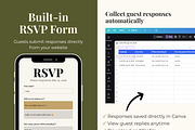 Olive Green Wedding Website, a Landing Page Template by Everyday Perfection (Thumbnail 6 of 10)