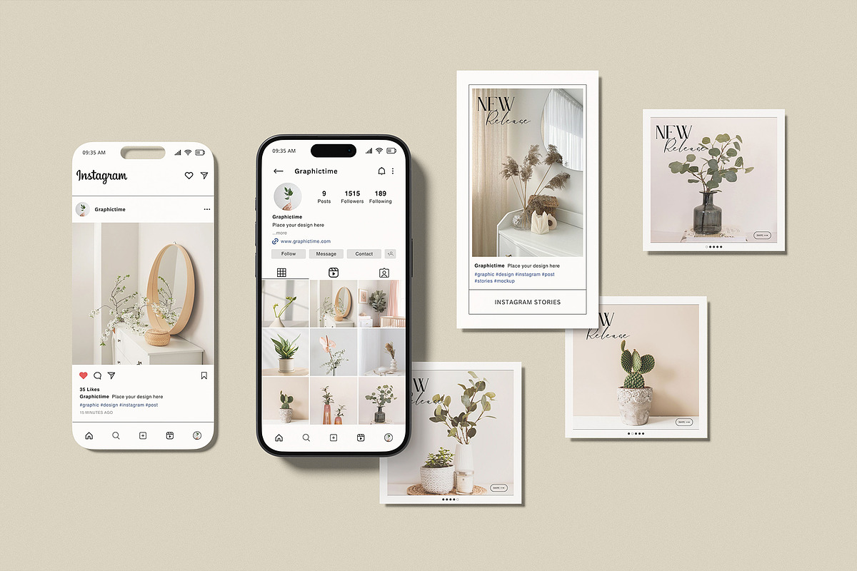 Social Media Post Mockup, a Wearable Device Mockup by graphictime (Photo 9 of 12)