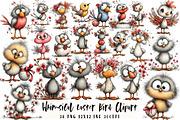 Whimsical Easter Bird Clipart, an Illustration by OK Design (Thumbnail 1 of 6)