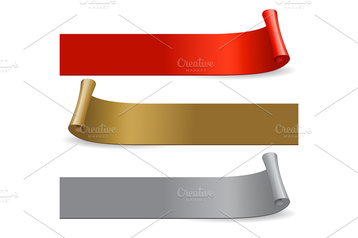 Ribbons set. Infographic template, a Books & Magazine Mockup by Sunny ...