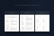 3 Pages Elegant Resume/CV Template M, a Resume Template by Showy68 Template (Thumbnail 2 of 5)