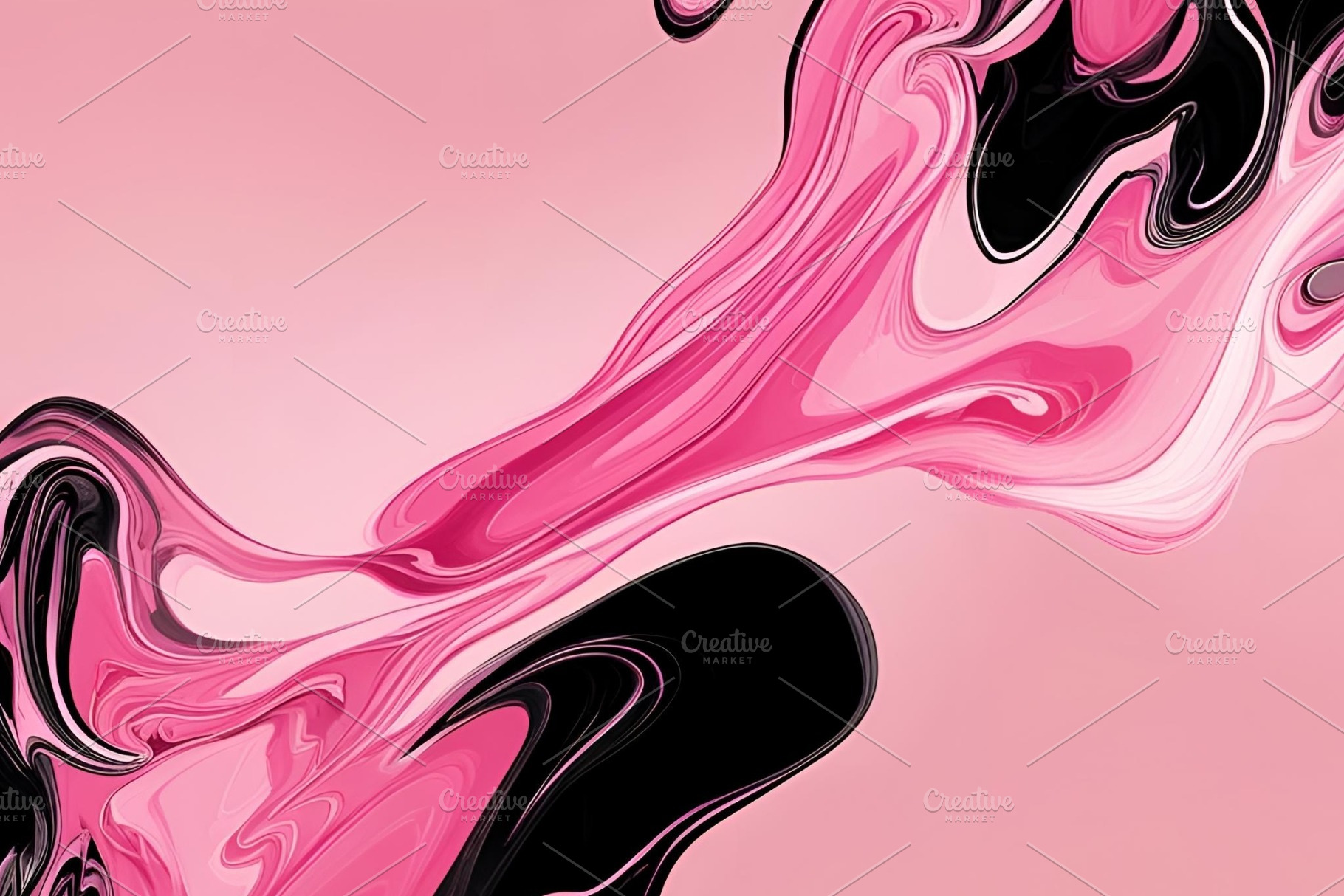 Pink liquid paint abstract image, an Abstract Photo by ComfortQ