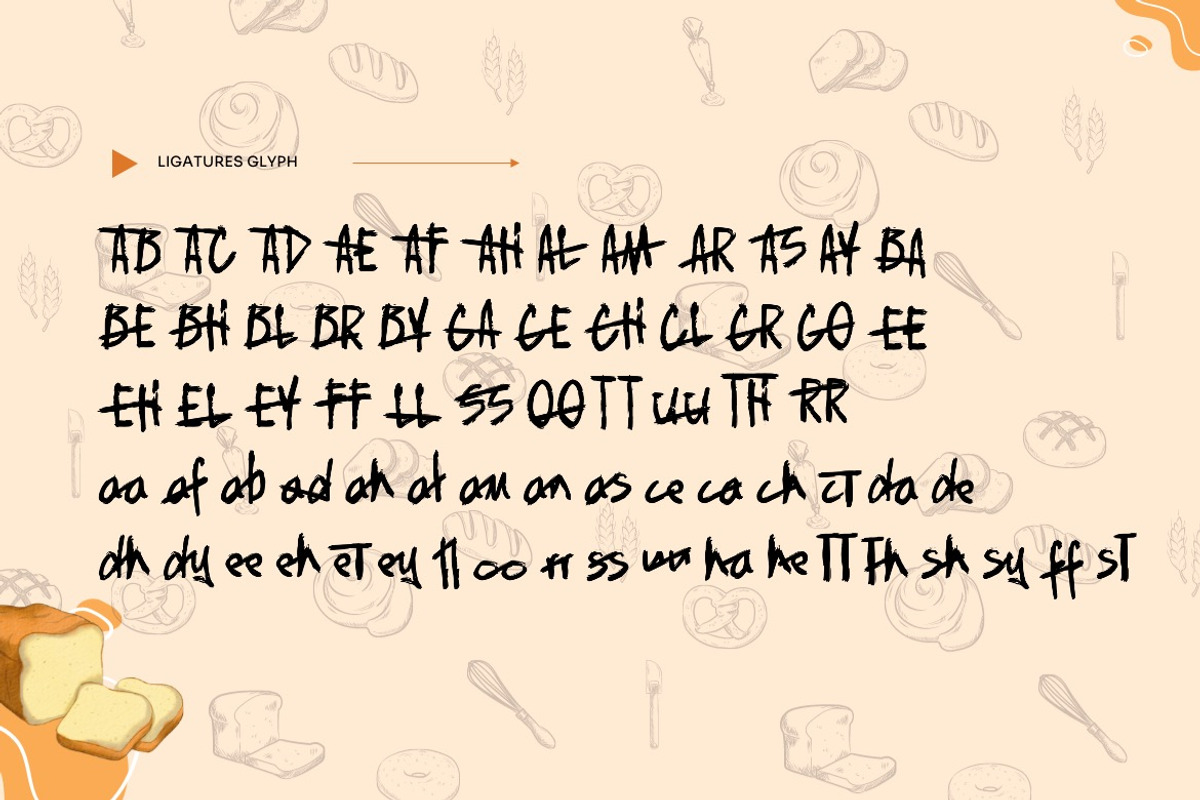 Floast Bread -Brush Handwritten Font, a Handwritten Font by Dhabee (Photo 9 of 14)
