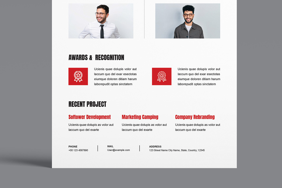 Business Company Fact Sheet Template, a Stationery Template by MightyDesign (Photo 5 of 8)