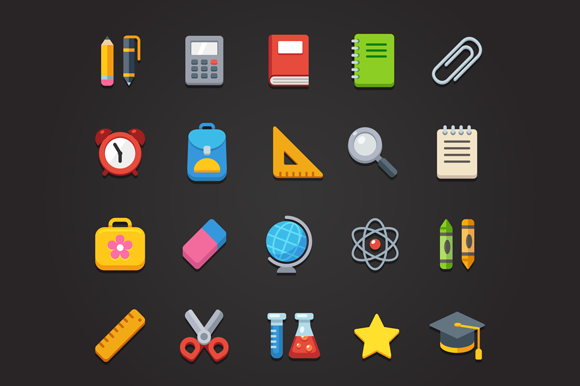 School Icons Pattern