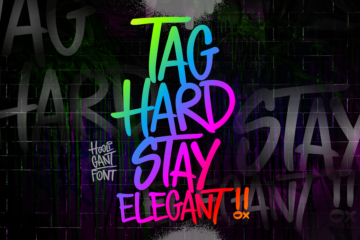 Hooligant – Graffiti Tag Font, a Handwritten Font by BBtypeStudios (Photo 2 of 11)