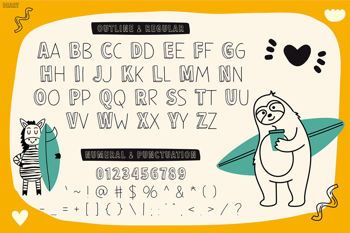BEARY, a Font by Pinisi ART (Photo 2 of 10)