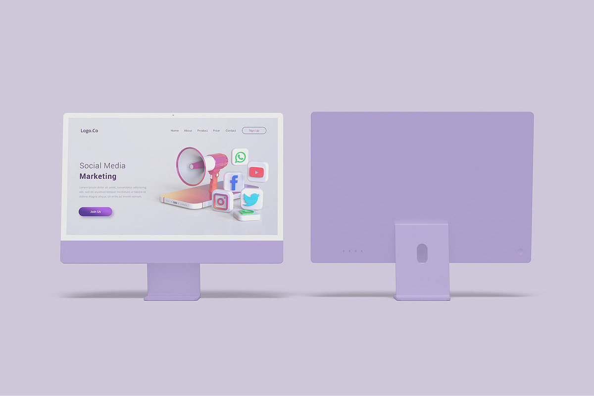 iMac Desktop Mockup Bundles, a Mac Mockup by Graphic Aesthetic (Photo 16 of 22)