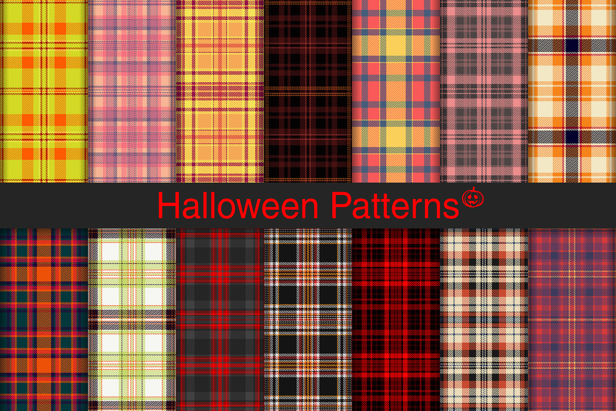 #188 Halloween patterns, a Pattern Graphic by Plaid4You (Photo 1 of 5)