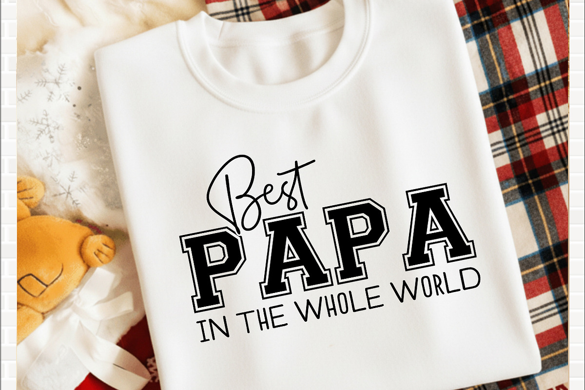 Best Papa In The Whole World T shirt, a Graphic by crative8112 (Photo 1 of 3)